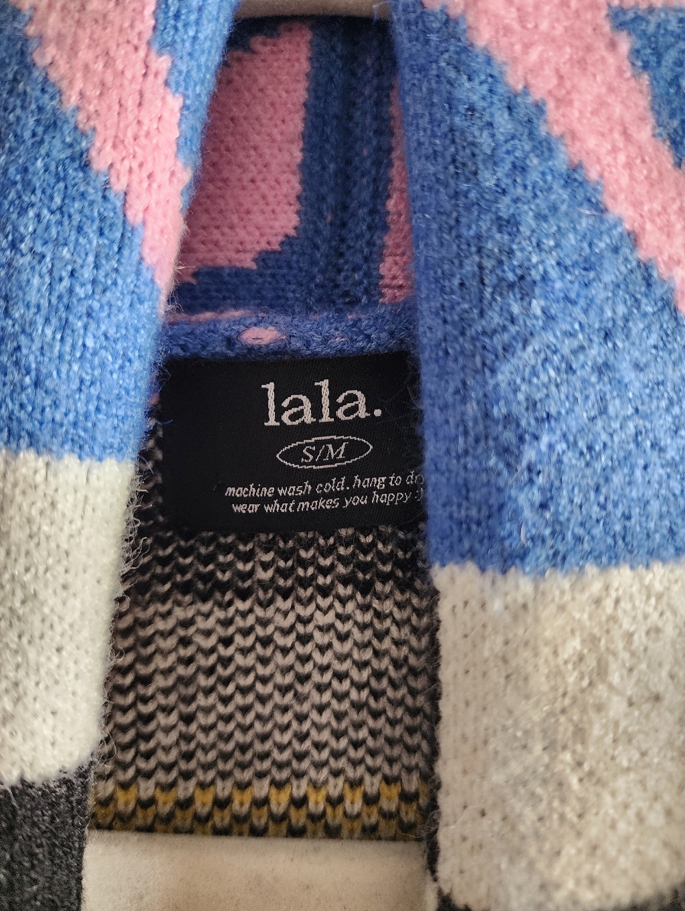 Dressed In Lala Fringe Blanket Cardigan In Wonderstruck Size Small/Medium - Picture 9 of 11